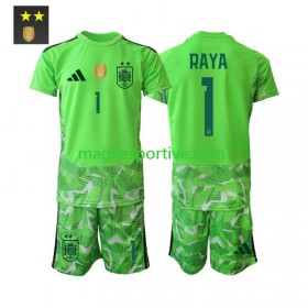 Completo Calcio Spagna David Raya 1 Portiere Bambino Divisa Terza 2026-2027